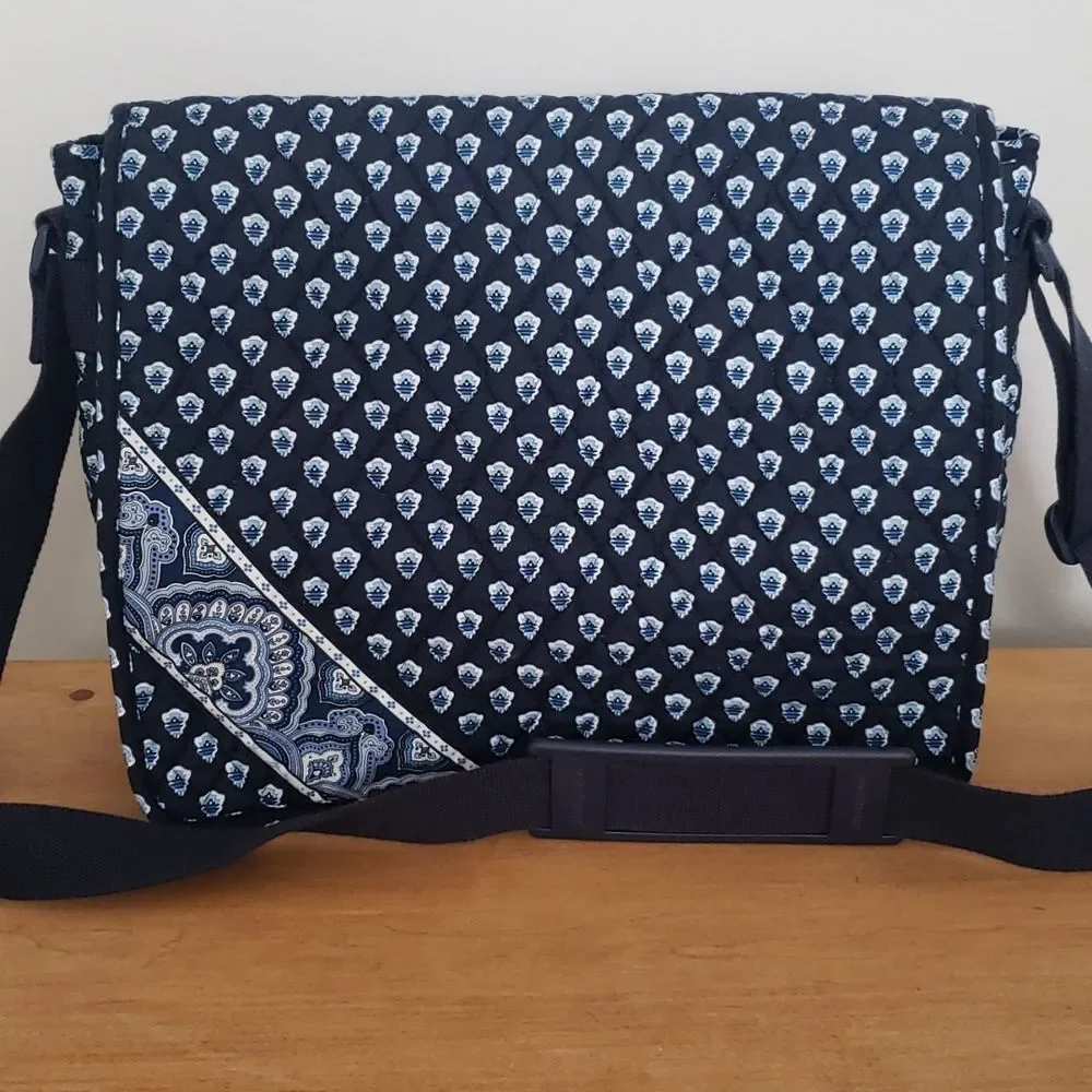 Vera Bradley Messenger or Diaper bag blue print